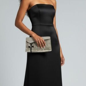 Vintage Thierry Mugler Large Silver Clutch see measurements